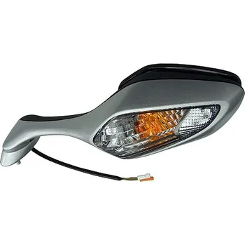 Zrcátko pro motocykl zpětné zrcátko s blikačem (rozteč šoubů 40 mm), Q-TECH, L FH-300-7 LH