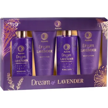 Kosmetická sada Aurora Levandulová Dárková Sada 4 Kosmetických Produktů Pro Péči o Tělo Pro Ženy - Box