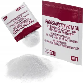 Dezinfekce PYROSIŘIČITAN DRASELNÝ 10g PRO ČIŠTĚNÍ LAHVÍ, NÁDOB A DEMIŽONŮ