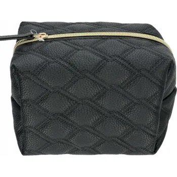 Kosmetická taška Černá prošívaná kosmetická taštička