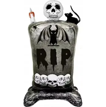 Balónek Fóliový balónek stojící náhrobek Halloween 70x140 cm