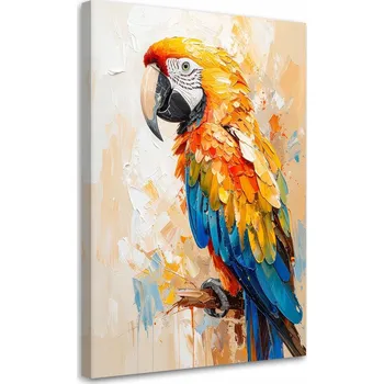 Obraz Obraz na plátně do obývacího pokoje, Barevný papoušek 40x60