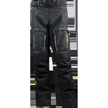 Moto kalhoty LS2 NEVADA LADY PANT BLACK HI-V YELLOW (65010F0054) 2H953820