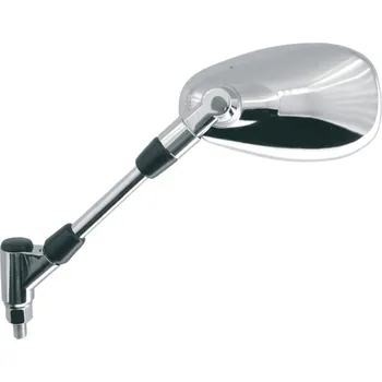 Zrcátko pro motocykl zpětné zrcátko chromové (závit pravý M10), Q-TECH, L FY-924T LH