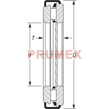 Nadella AXZ 8 50 71 axiální jehlové ložisko