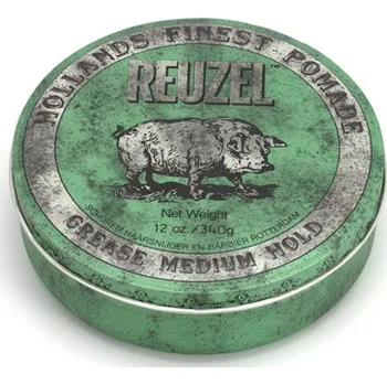 Stylingový přípravek Reuzel Zelená pomáda na vlasy pro muže se střední fixací, ideální pro klasické barberovské účesy-Reuzel-340g