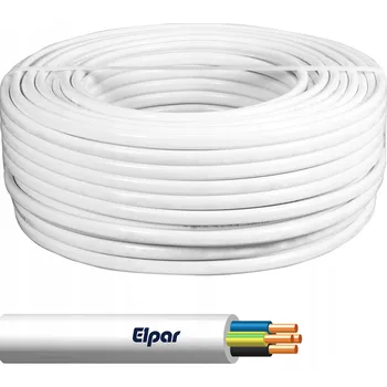elektrický kabel Instalační kabel YDY Elpar 4 x 6 Kulatý