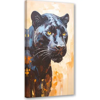 Obraz Moderní obraz do obýváku, kanceláře, Černý panter zvířata 50x100