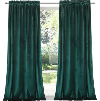 Obraz Láhvově zelený Zeleň Závěs , měkký, Elegantní do interiéru, 140x250T