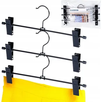 Věšák Šatní ramínko kovový Vilde dub ořech