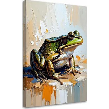 Obraz Obraz do kuchyně, pokoje pro mládež, Zelená žába 70x100