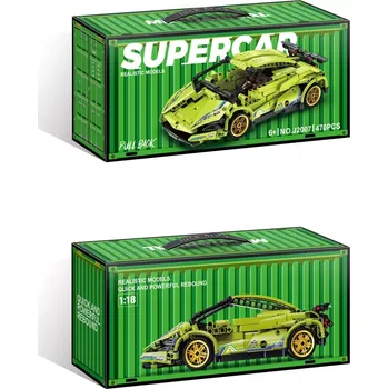 ostatní stavebnice RKToys Stavebnice sportovní auto Supercar zelené 470 dílků