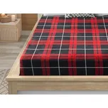 Prostěradlo mikroplyš ALBURY 90x200 cm červené