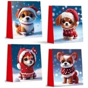 Set školních potřeb Torebka prezentowa S Boże Narodzenie brokat mix