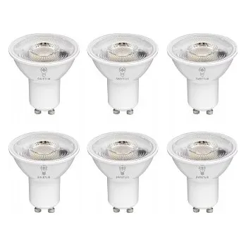 Žárovka Sada 6 kusů LED žárovek GU10 5W, neutrální bílá