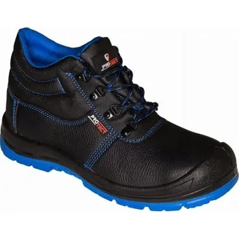 Pracovní obuv Pánské kožené kotníkové boty, pohodlné, PROTECT FOX BLUE VEL. 43