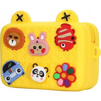 Barevná taška přes rameno pro děti – ideální jako dárek žlutá, šířka 17,5 cm