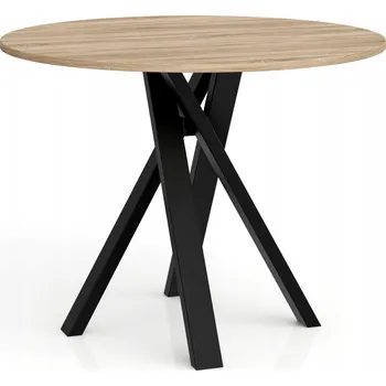 Jídelní stůl Stůl kulatý Ivo 90 cm bílý – moderní do jídelny a obývacího pokoje