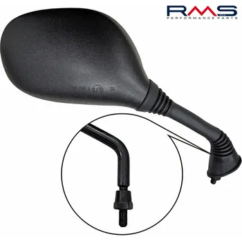 Zrcátko pro motocykl Zpětné zrcátko RMS 122770370 pravý černý 122770370