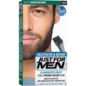Just For Men M45 Barvicí Gel na Vousy a Knír - Tmavě Hnědá/Černá 28g
