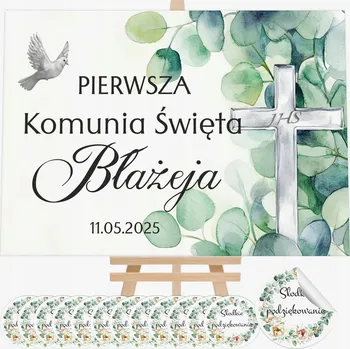 Nápis První Svaté Přijímání PVC dekorace Uvítací tabule pro hosty