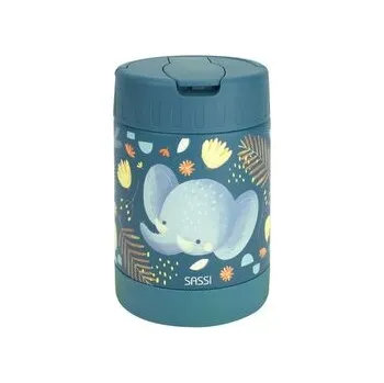 Termoska DETSKÁ TERMOSKA NA JEDLO SASSI - CHEWY THE ELEPHANT - 350ML