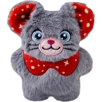Hračka pro kočku Vánoční hračka pro kočky KONG Snuzzles myška 8,8x10cm (MIX BAREV)
