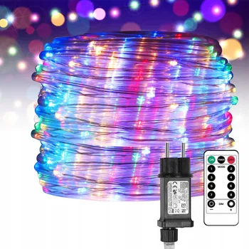 Vánoční dekorace Světelny had 10m 100LED vánoční osvětlení na stromeček multikolor barevný