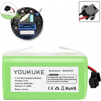 IP kamera 14,4V 2600MAH LITHIUM-IONTOVÁ BATERIE KOMPATIBILNÍ S EUFY ROBOVAC 11 A 11S