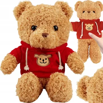 plyšák Plyšový medvídek plyšák v mikině/svetříku plyšový mazlíček přítulníček 30 cm dárek