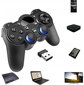Gamepad BEZDRÁTOVÝ OVLADAČ 2.4G USB PC ANDROID PS3 1800MAH BEZ BATERIÍ
