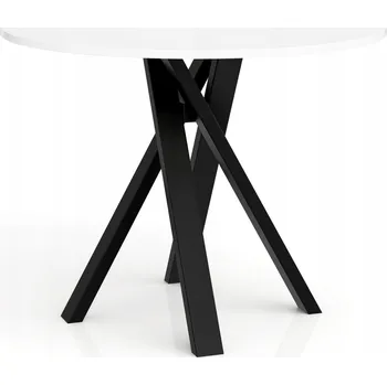 Jídelní stůl Stůl kulatý Ivo 75 cm bílý – moderní do jídelny a obývacího pokoje