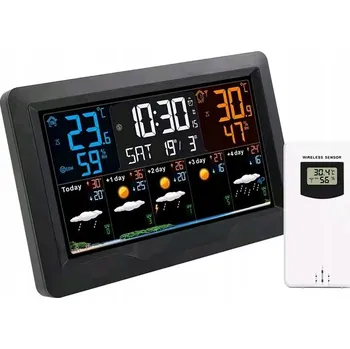 IP kamera Chytrá meteostanice Tuya WiFi pro vnitřní i venkovní použití, měření teploty