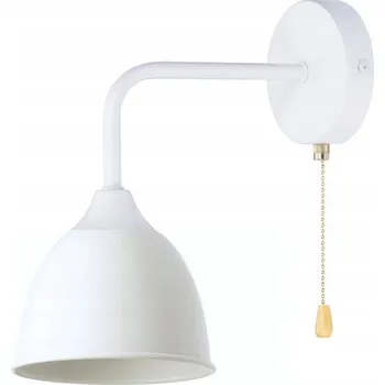 Nástěnné svítidlo Nástěnné retro svítidlo Rustic ovál bílé s řetízkem