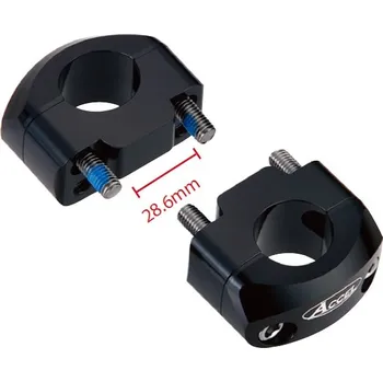 Řídítka ACCEL držáky/zvedáky na řidítka (spodní-28,6/horní-28,6mm) barva černá ( výška 20mm) (BM-35BK28) (ACCEL držáky/zvedáky na řidítka (spodní-28,6/horní-28,6mm) barva černá ( výška 20mm) (BM-35BK28))