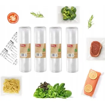 Vakuovačka 4 ROLE ChefOne FÓLIE PRO SVÁŘEČKY RUKÁV 28 cm 6 m MOLETOVANÁ PRO SVÁŘEČKU
