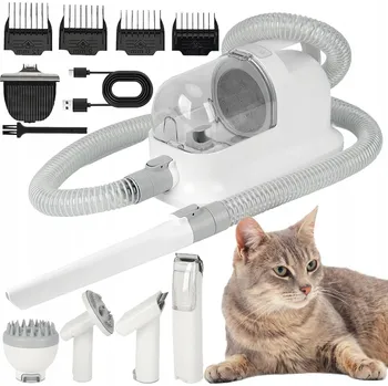 Vysavač 6V1 TICHÝ ZESTAW DO PIELĘGNACJI PSA KOTA VYSAVAČ ZASTŘIHOVAČ KARTÁČ 1.5 L