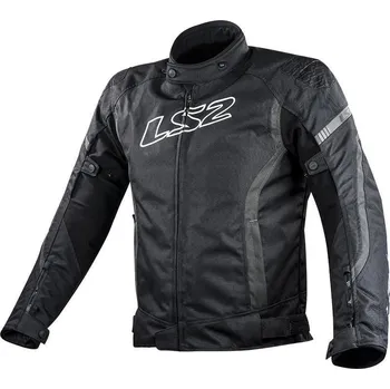 Moto bunda LS2 GATE MAN JACKET BLACK DARK GREY (64050F0107) (Velikost: L) 64050F0107