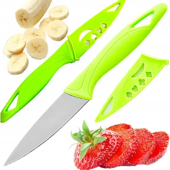 NŮŽ KOCHENNY BAREVNÝ DLOUHÝ 20 cm NEREZOVÁ OCEL NA ZELENINY NA OVOCE NŮŽ