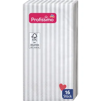 Papírový ubrousek Profissimo ubrousky 3vrstvé Proužky 4066447897623