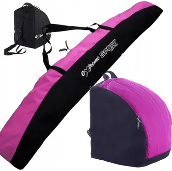 Sjezdové lyžování Obal na lyže CONVEY pokrowiec narty 180 róż + torba róż