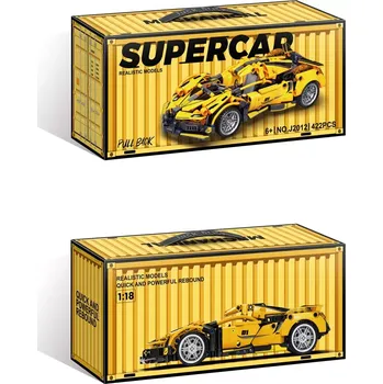 ostatní stavebnice RKToys Stavebnice sportovní auto Supercar žluté 422 dílků