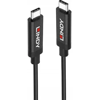 Datový kabel Kabel USB 3.1 Lindy typ C/C M/M Active 5 m černý