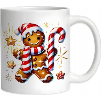 Vánoční keramický hrnek Perníček Sušenka Vánoce Svátek