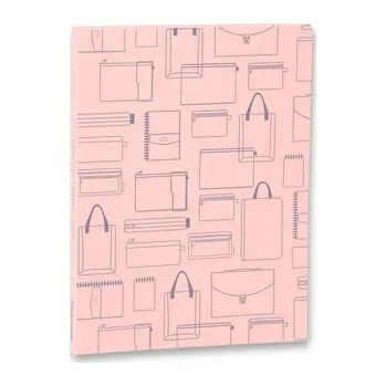 Archivační box Katalogová kniha Foldermate Vintage A4, 30 folií - růžová