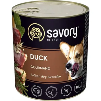 Krmivo pro psa Savory vlhké krmivo pro psy adult kachna všech plemen 800 g