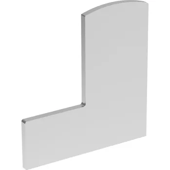 Stavební profil ZÁSLEPKA PRO HLINÍKOVÝ PROFIL F UNO 42.8 HLINÍK SATIN-ELOX