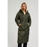 Dámský prošívaný kabát MOODO - olivově zelený Moodo kaki 3387338