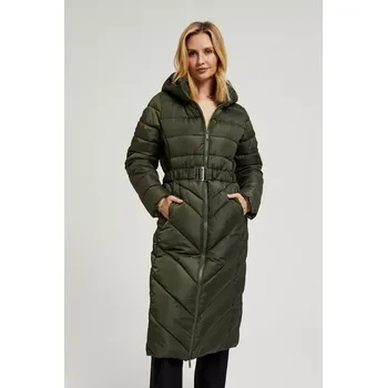 Dámský kabát Dámský prošívaný kabát MOODO - olivově zelený Moodo kaki 3387338