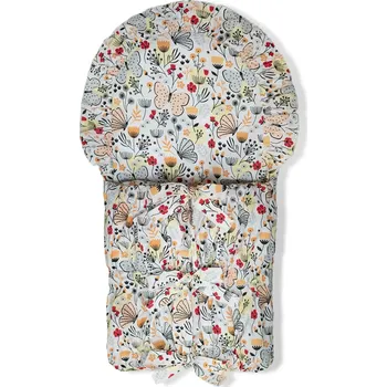 Zavinovačka ESITO | Klasická zavinovačka obdélníková Luční motýl - bílá / 112 x 38 cm